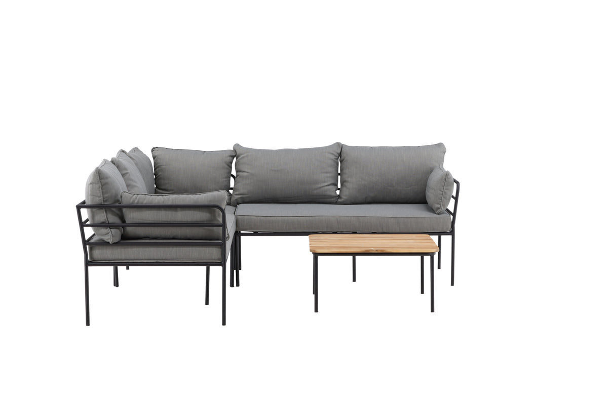 Záhradná sedacia súprava Felicita – rohová pohovka so 4 miestami na sedenie a konferenčný stolík