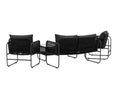 Garten Loungeset Kim - mit Rückenlehne aus Polyesterseil