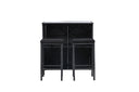 Garten Loungeset Talio – 3-teiliges Set aus synth. Rattan in Schwarz