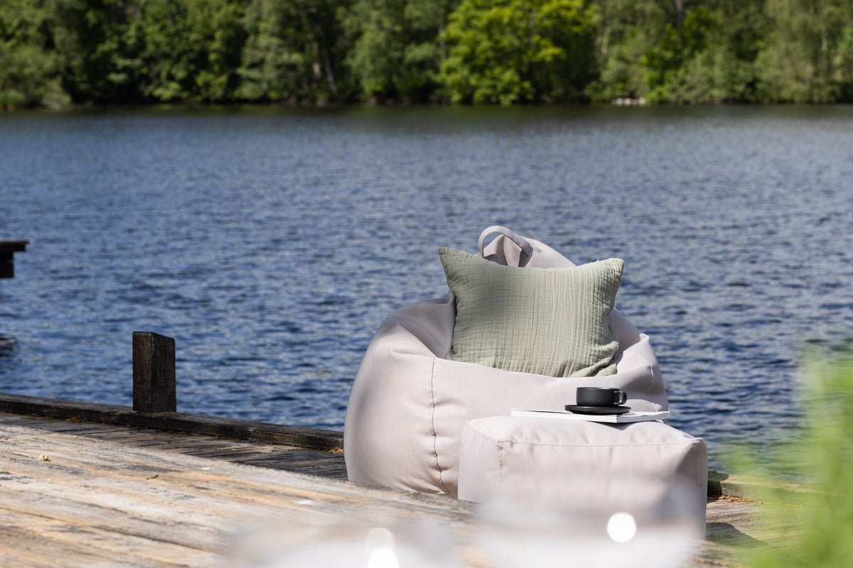 Garten Sitzsack Lago - aus Polyester in Beige