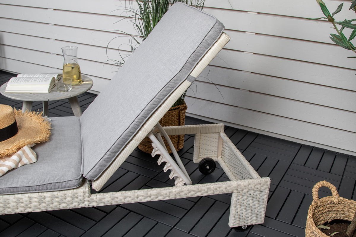 Garten Sonnenliege Irina - aus Rattan