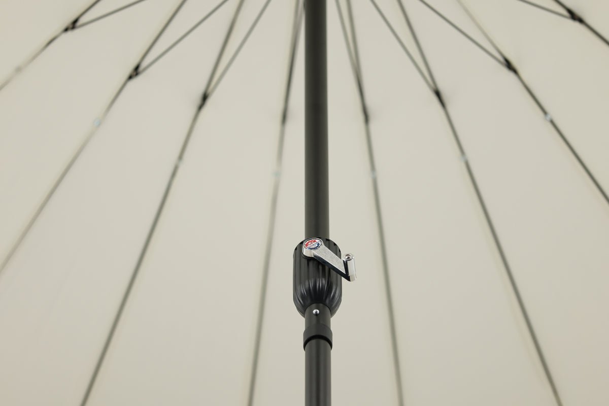Garten Sonnenschirm Palma – Ø270 cm verfügbar in Weiß, Schwarz, Grau und Blau