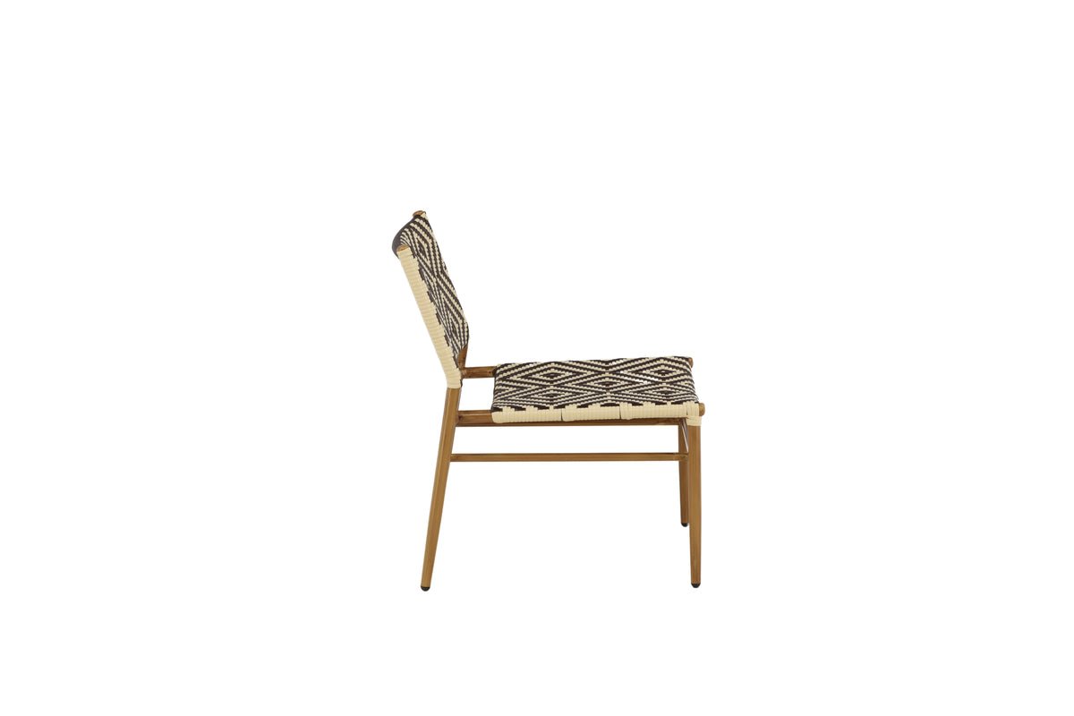Gartenstuhl Carla - aus Rattan in Beige und Brauntönen