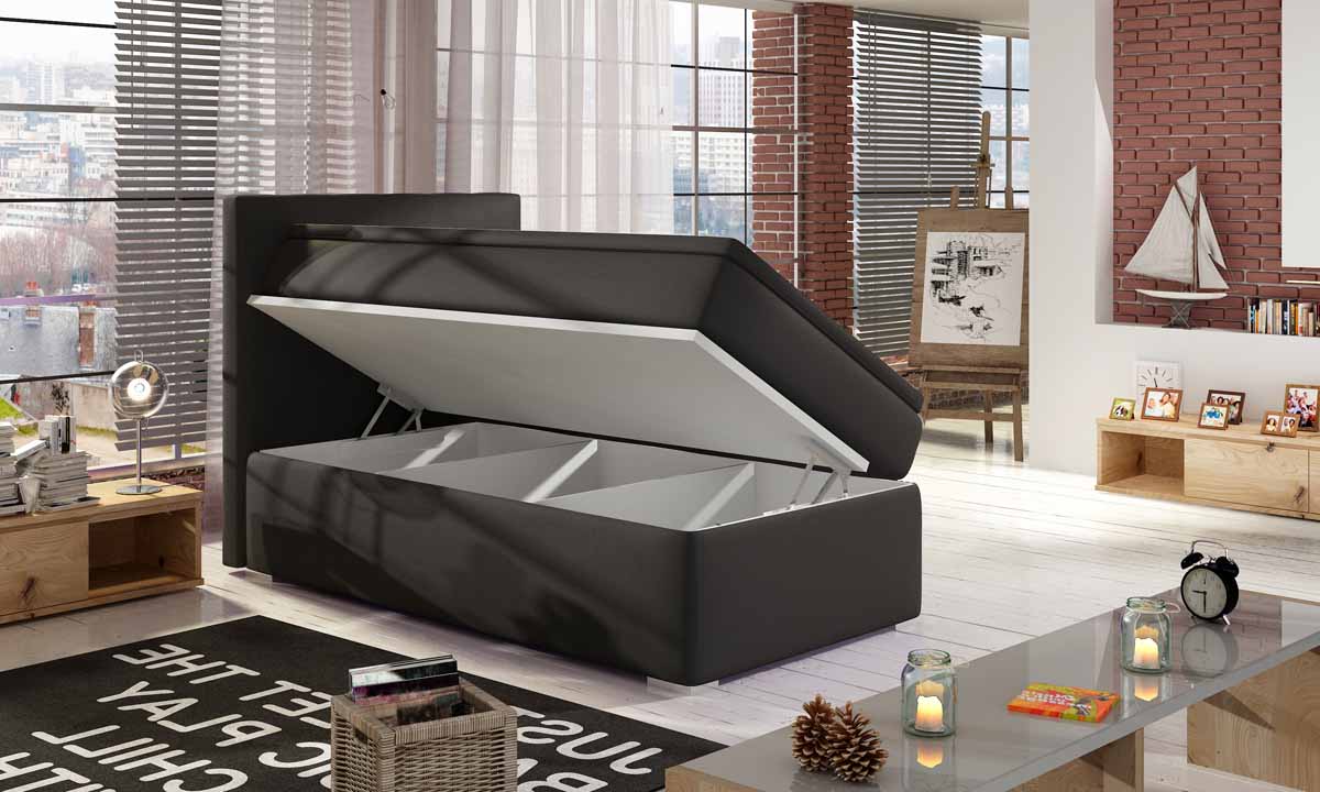 Boxspringová posteľ Relio 90x200 so skladovacím priestorom