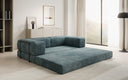 Lazy Spar-Set: 3-Sitzer + Hocker in Cord