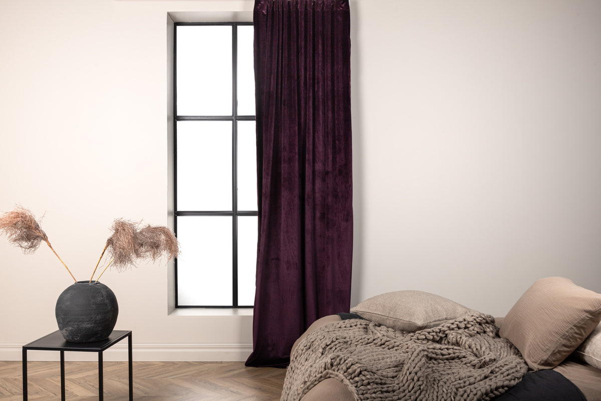 Sada záclon Anny – zamatový vzhľad v mnohých farbách