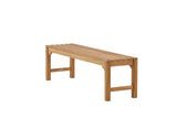 Outdoor Sitzbank "Fashion" – aus hochwertigem Teakholz