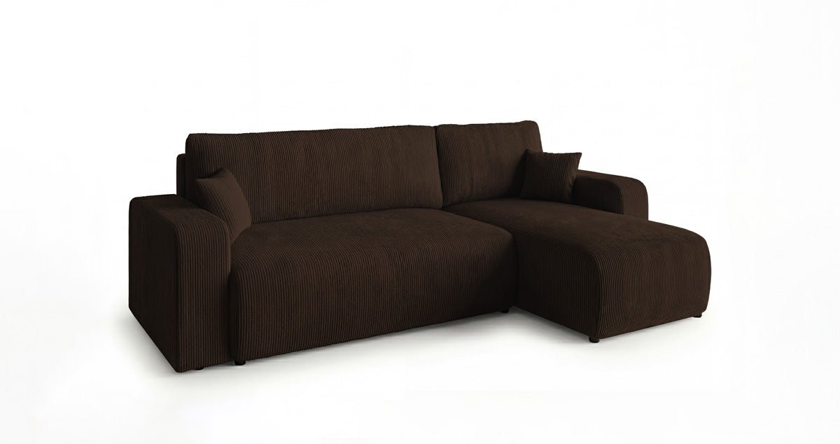 Designer Sofa Calva mit Schlaf- und Klappfunktion in Cord