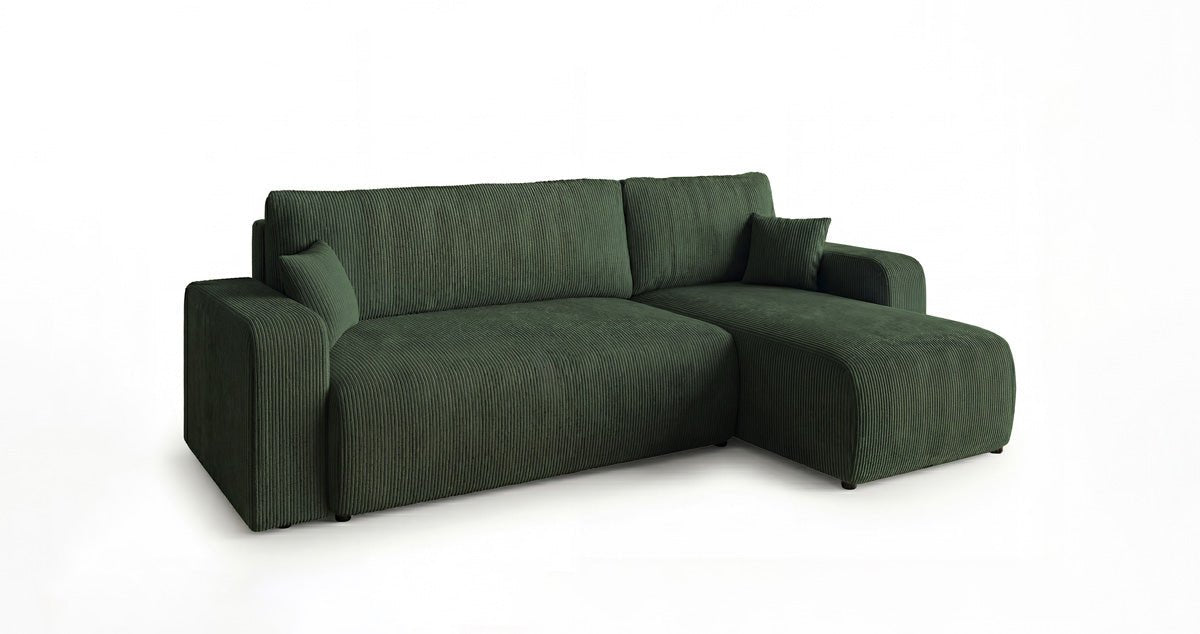 Designer Sofa Calva mit Schlaf- und Klappfunktion in Cord