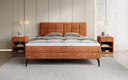 Boxspringbett Vera in Cord mit hohen Füßen