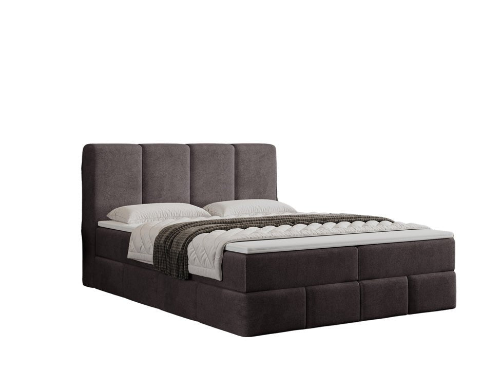 Boxspring posteľ Benátky zamsková s úložným priestorom