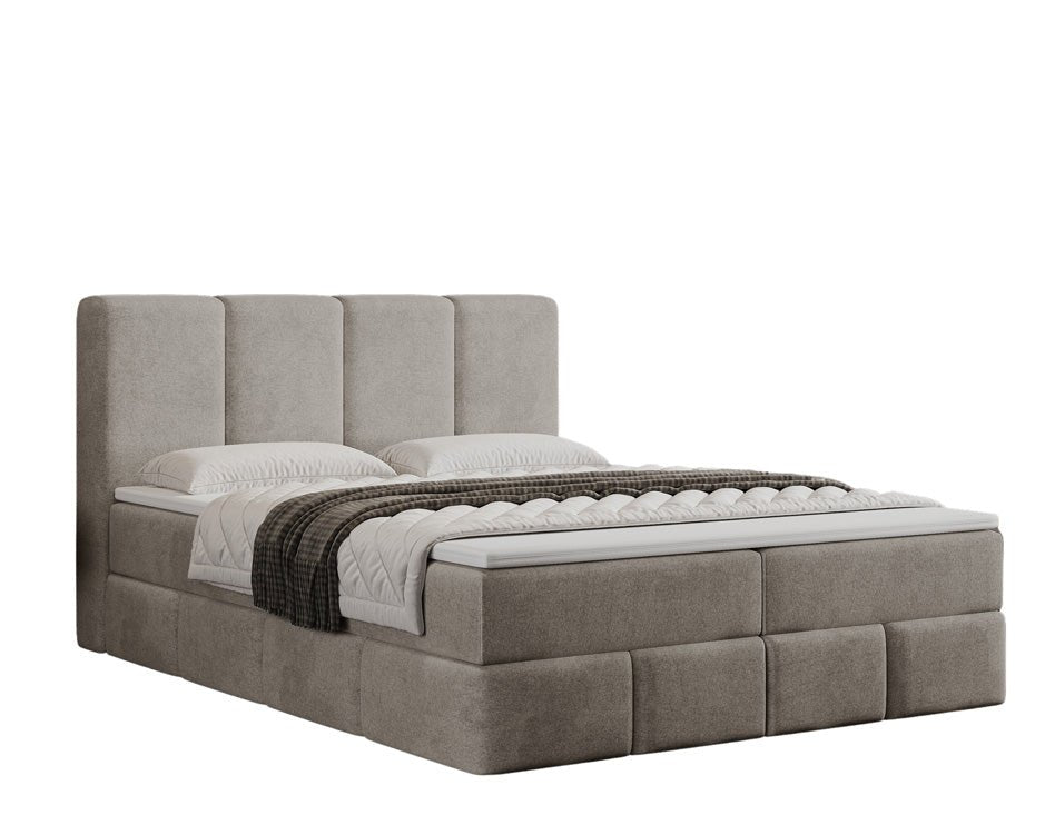 Boxspring posteľ Benátky zamsková s úložným priestorom