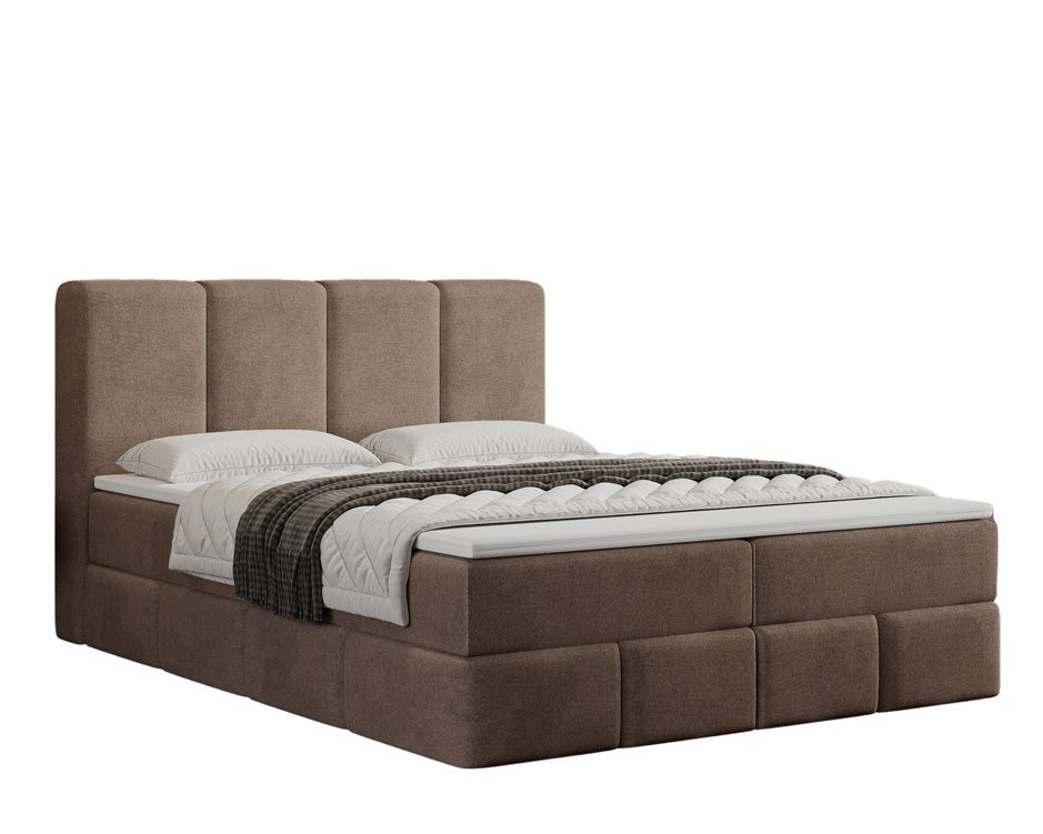 Boxspring posteľ Benátky zamsková s úložným priestorom