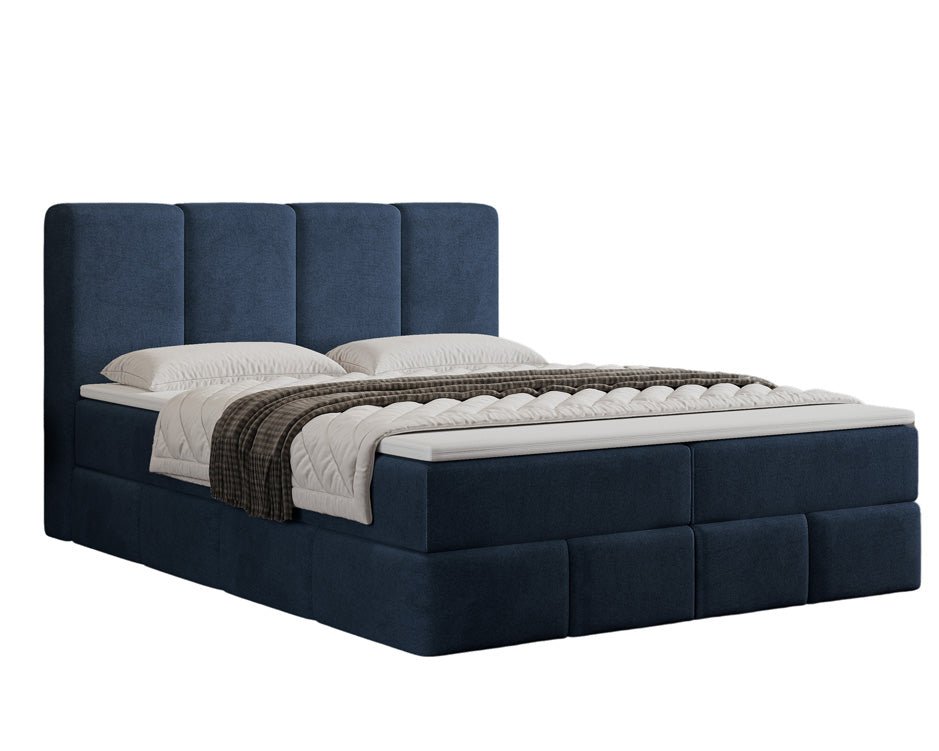 Boxspring posteľ Benátky zamsková s úložným priestorom