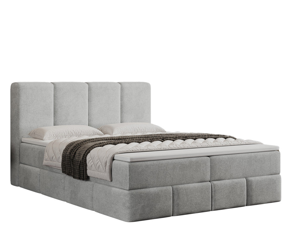 Boxspring posteľ Benátky zamsková s úložným priestorom