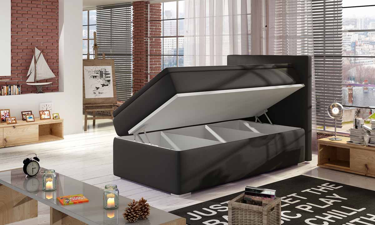 Boxspringová posteľ Relio 90x200 so skladovacím priestorom