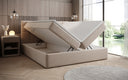 Boxspringbett Lux in Strukturstoff mit Stauraum