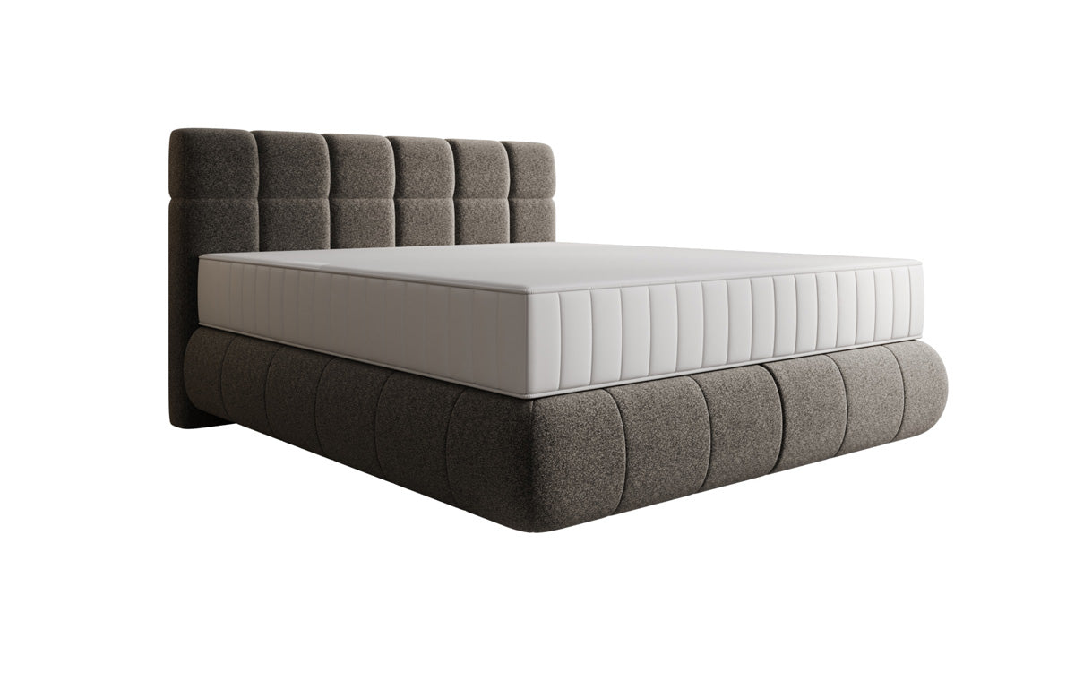 Boxspringbett Nala in Strukturstoff mit Schwebeoptik