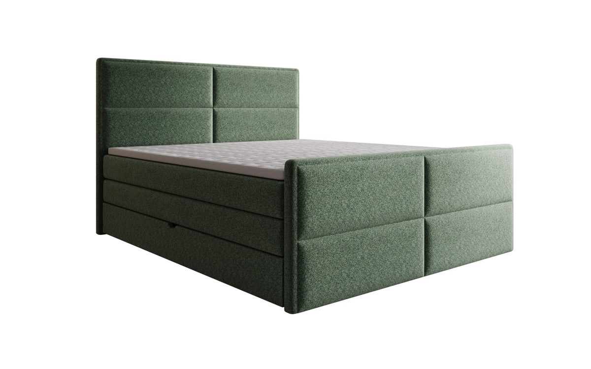 Boxspringbett Viola in Strukturstoff mit Stauraum
