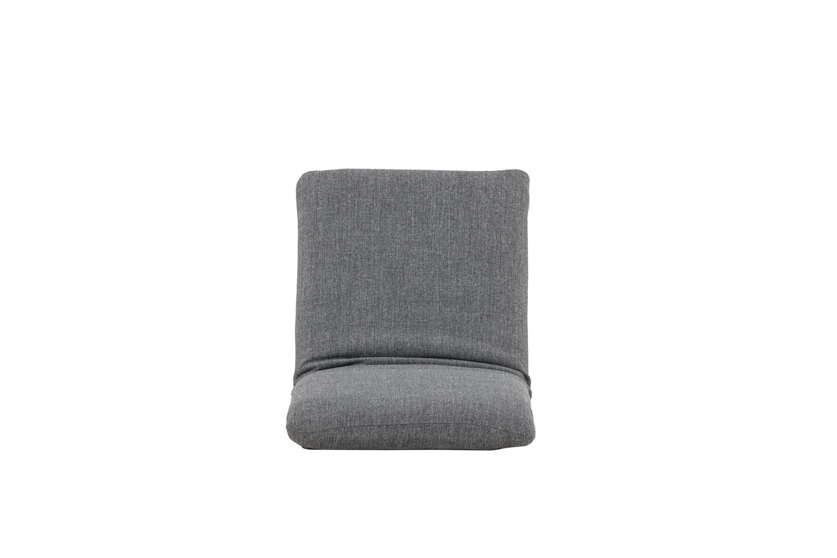 Sonnenliege Zephyra - aus Polyester mit Stahlgestell in Grau