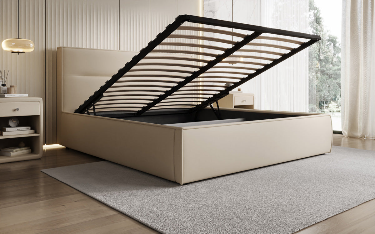 Designer Polsterbett Merry Stoff mit Stauraum