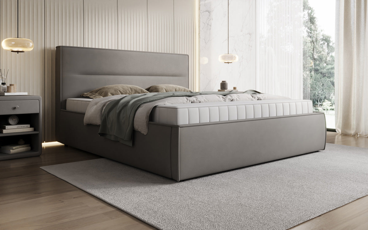 Designer Polsterbett Merry Stoff mit Stauraum