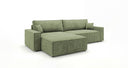Designer Ecksofa Vienna mit Schlaf- und Klappfunktion in Cord