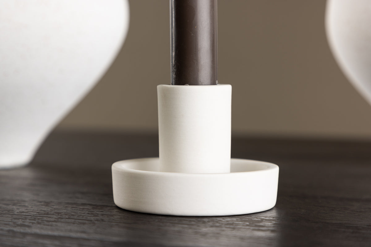 Držiak na sviečky Cocobello - Ø11 cm z Color Clay v Béžovej alebo Bielej