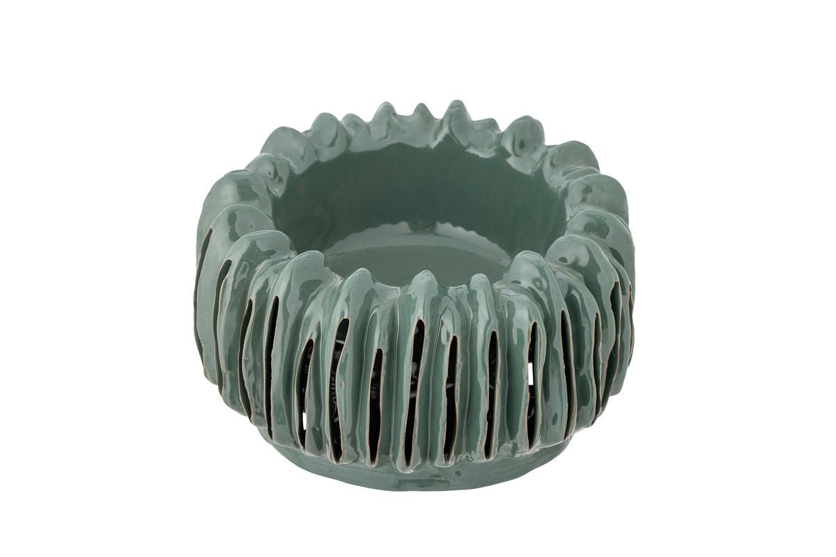 Kvetináč Woodcut – s ručne vyrezávanými drážkami