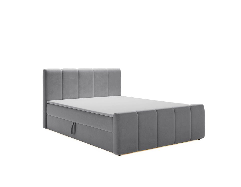 Boxspringbett Bergamo Samt mit Stauraum