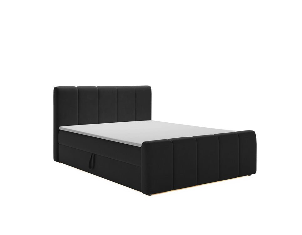 Boxspringbett Bergamo Samt mit Stauraum