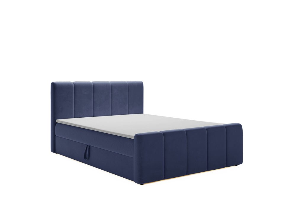 Boxspringbett Bergamo Samt mit Stauraum
