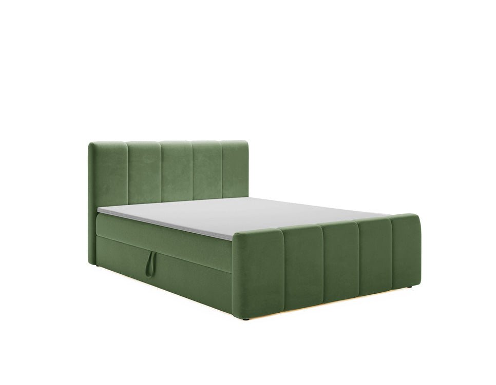 Boxspringbett Bergamo Samt mit Stauraum