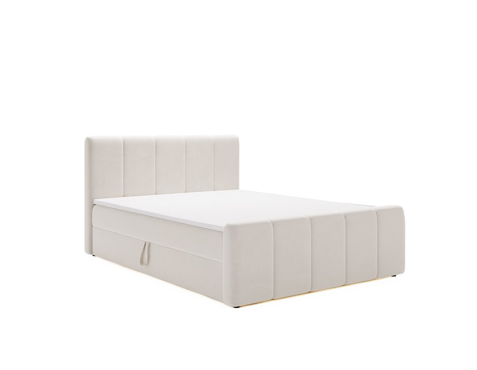 Boxspringbett Bergamo Samt mit Stauraum
