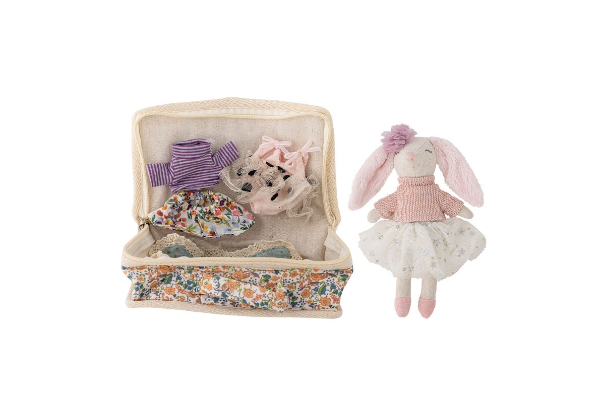 Textilná bábika „Luna“ s taškou – Farebná herná súprava z polyesteru