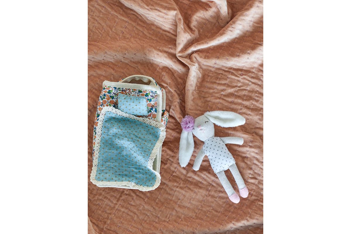 Textilná bábika „Luna“ s taškou – Farebná herná súprava z polyesteru