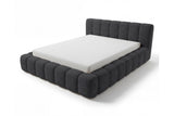 Designer Polsterbett Como in Cord mit Stauraum – Anthrazit