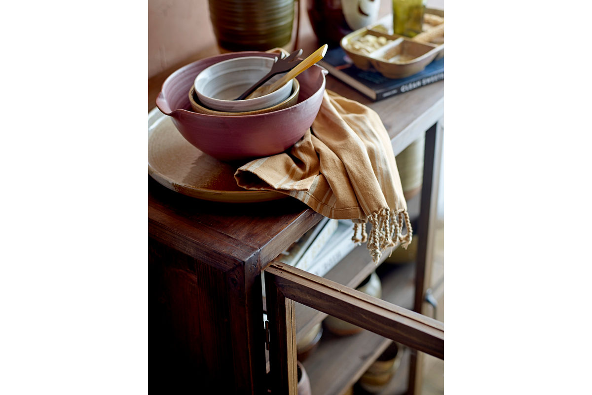 Schale Naira – Steingut mit reaktiver Glasur in Braun