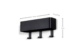 Designer Wandgarderobe Mirva - Schwarz
