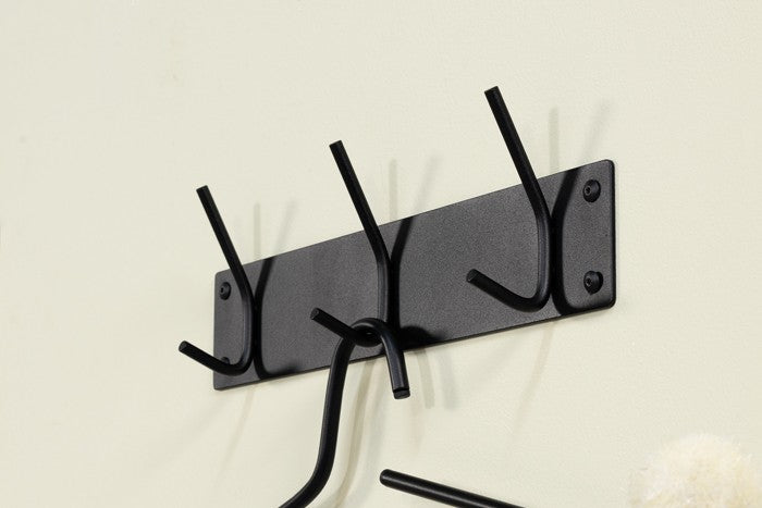 Designer Wandgarderobe Quillo - Schwarz