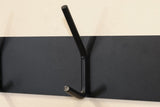 Designer Wandgarderobe Quillo - Schwarz