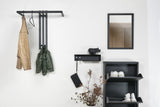 Designer Wandgarderobe Tarvi - Schwarz