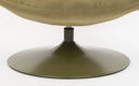 Designer Drehsessel Nando in Samt in Grün – Detail Drehfuß