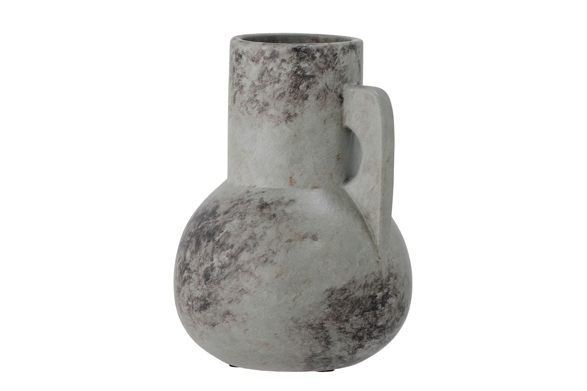 Vase "Grounded" - graue Keramikvase