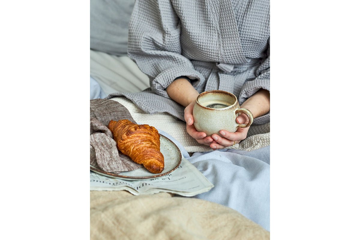 Súprava riadu Tokio – Škvrnitá glazúra s tmavým okrajom (12-dielna)