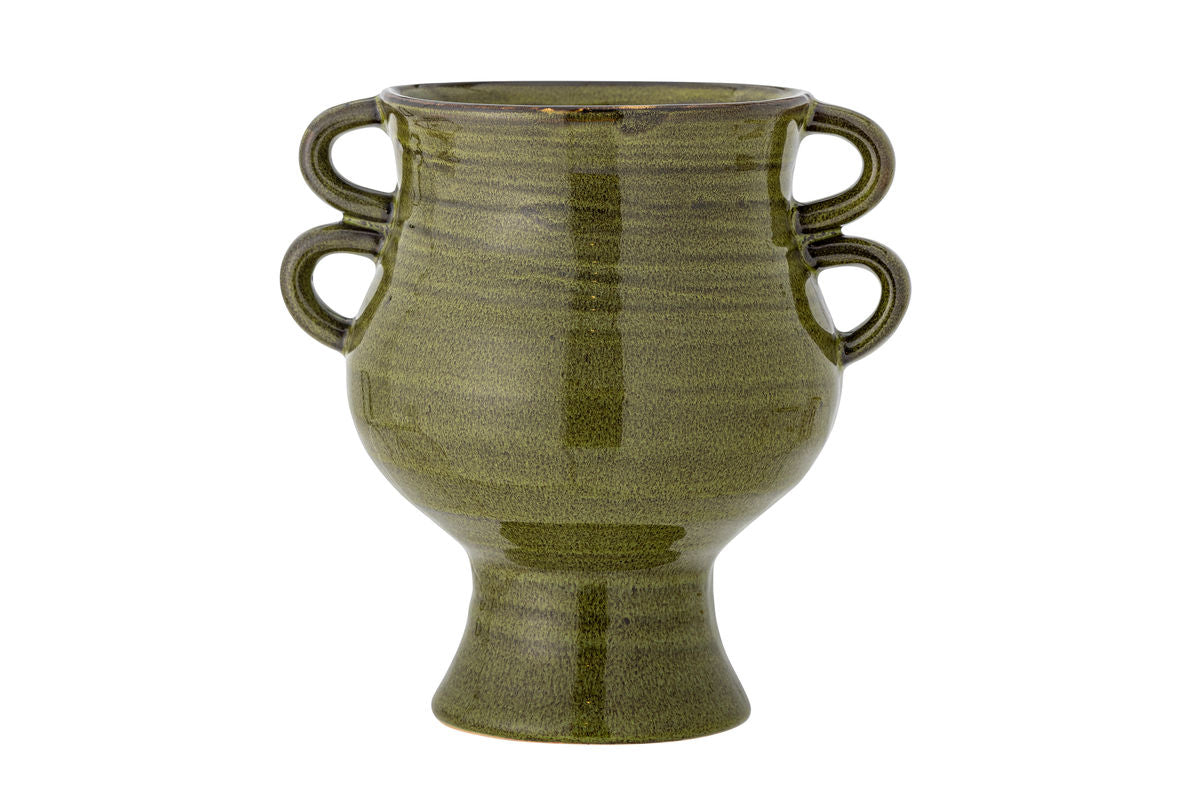 Kvetináč „Selari“ – zelená kamenina