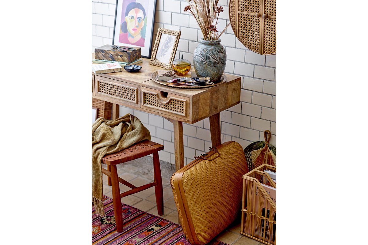 Prehoz na posteľ Romy – dizajn tie-dye v žltej farbe