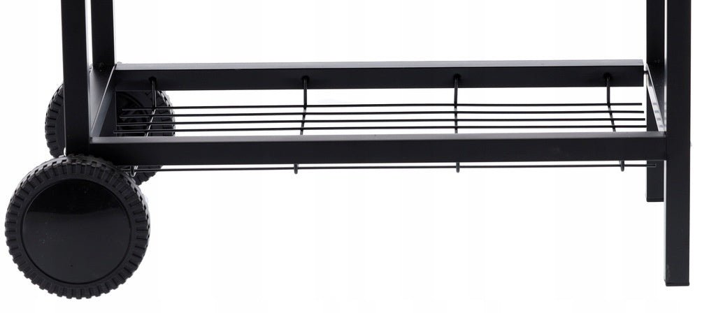 Gril na drevené uhlie BarrelPro – grilovací vozík s pokrievkou, teplomerom a odkladacími plochami