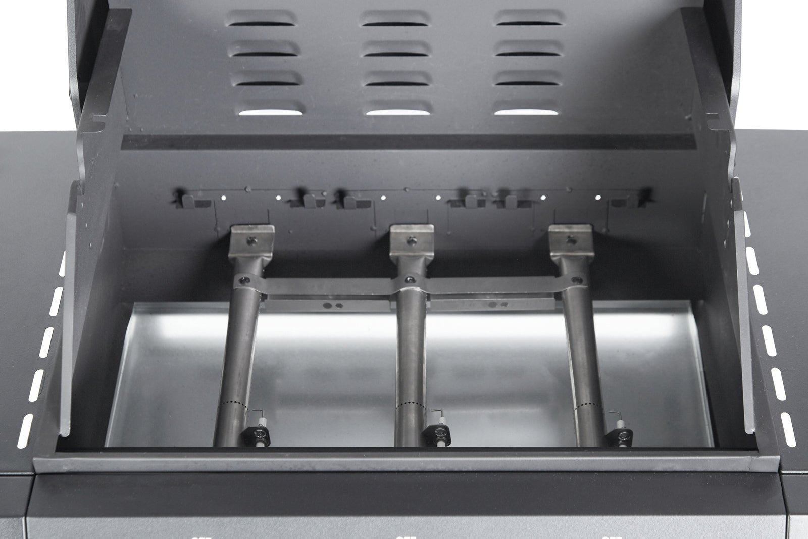 Plynový gril BarbecuePro XL – 3-kohútikový grilovací vozík s roštom na udržiavanie tepla