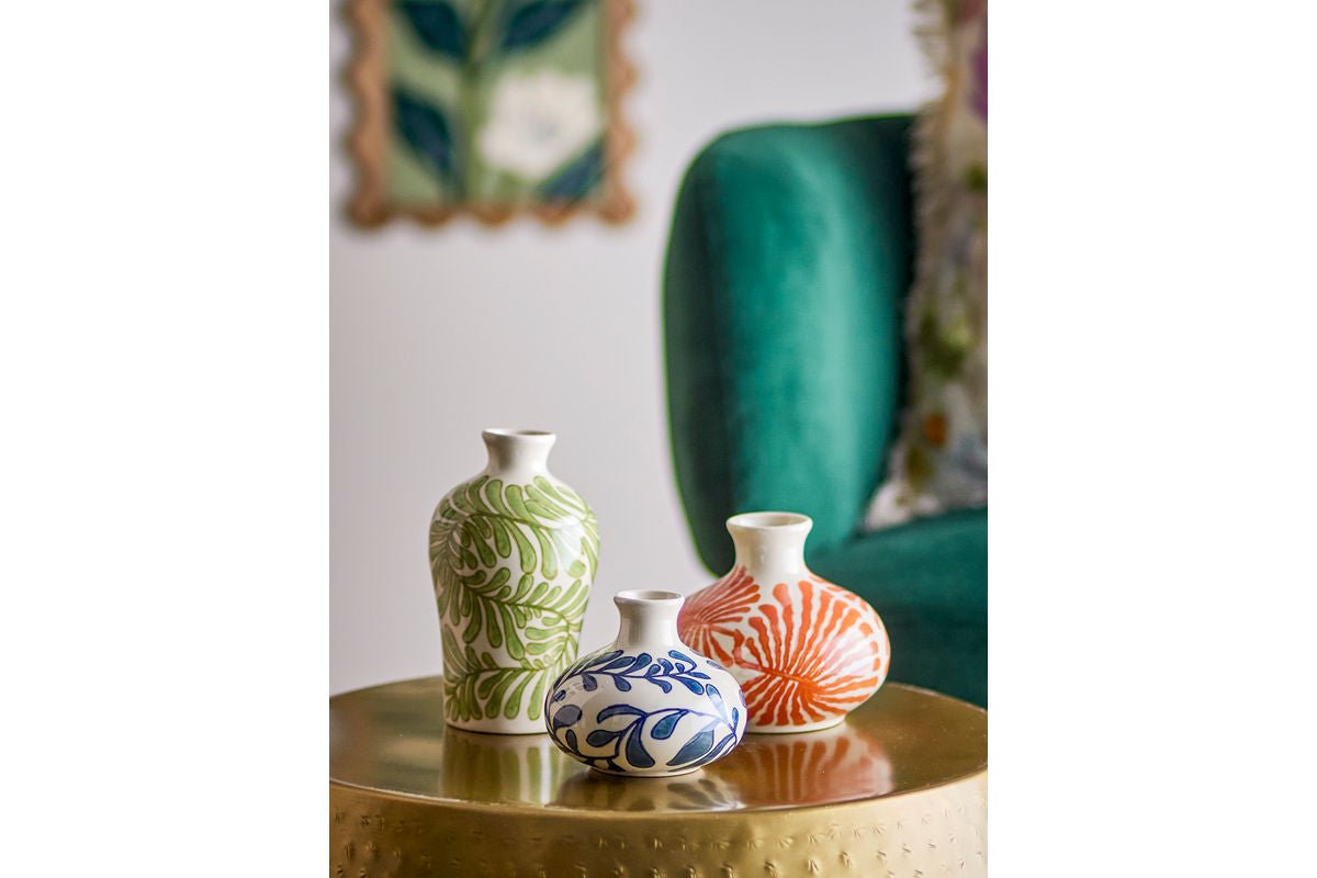 Súprava vázy (3-dielna) „Kvetinový sen“ – z kameniny